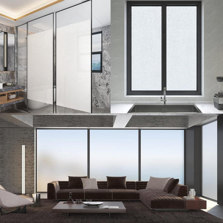 Window film - 45 x 200cm - PVC - translucent matt - Anti-glare - Static - No glue - for bathroom home office