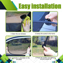 Car Side Window Sunshade - 2 Pieces - UV Protection - Car Sunshade for Baby & Child - Car Window Sun Protection - Car Sunshade - Car Accessories - Universal - 44 cm x 36 cm - Black - Polyester