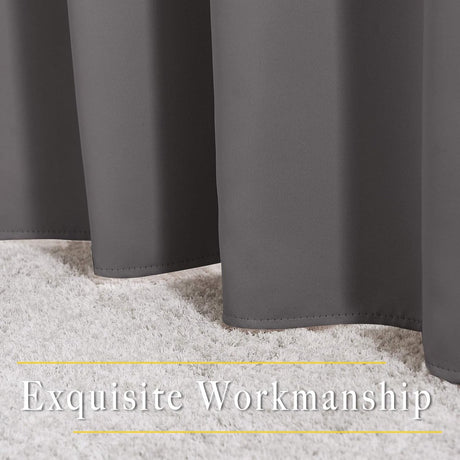Curtain - Luxury, Blackout - 150*200 cm - Gray - 1 Piece - ready-made - with holes
