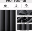 Curtain - Luxury, Blackout - 150*200 cm - Gray - 1 Piece - ready-made - with holes