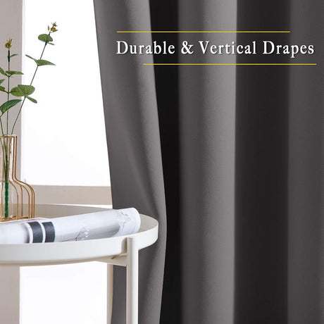 Curtain - Luxury, Blackout - 150*200 cm - Gray - 1 Piece - ready-made - with holes