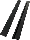 Stove Sealing Strip - 2 Pieces - 63cm - Black - Kitchen Sealing Strip - Gap Fillers in Stoves and Countertops - Sanitary Tape - For Gas Stoves, Hobs and Countertops - Easy to Clean - Heat Resistant - Silicone
