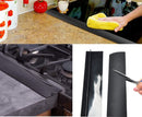 Stove Sealing Strip - 2 Pieces - 63cm - Black - Kitchen Sealing Strip - Gap Fillers in Stoves and Countertops - Sanitary Tape - For Gas Stoves, Hobs and Countertops - Easy to Clean - Heat Resistant - Silicone