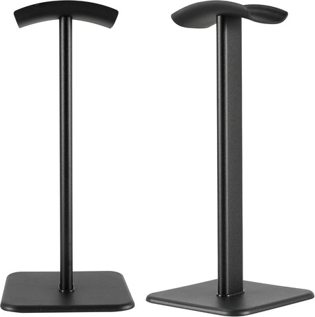 Headphone Holder - Headset Stand - Aluminum - Headphone Hook - Headset Holder - Universal - For Your Desk - 100x100x245mm - Black
