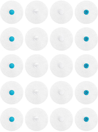 Bedding Snaps - 10 Pairs - Duvet Cover Snaps - Polyester - Plastic - Duvet Clips - Iron-On Duvet Fasteners to Hold Duvet - Duvet Clamps - Bed Sheet Tensioners - 60mm - White