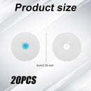 Bedding Snaps - 10 Pairs - Duvet Cover Snaps - Polyester - Plastic - Duvet Clips - Iron-On Duvet Fasteners to Hold Duvet - Duvet Clamps - Bed Sheet Tensioners - 60mm - White