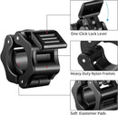 Barbell Clips - 2 Pieces - Barbell Lock - Ø28 mm - Dumbbell Clips - Barbell Clamp - Barbell Lock - Barbell Lock Jaw - For Bars, Dumbbells, Barbells Gym Equipment - Black