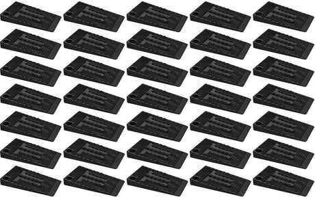 Furniture wedges - 35 pieces - Leveling wedges - Leveling pad Base leg - Furniture coaster - Furniture feet - Wedge set - Leveling wedge - Black - 5*3*0.5 cm - Plastic