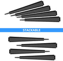 Furniture wedges - 35 pieces - Leveling wedges - Leveling pad Base leg - Furniture coaster - Furniture feet - Wedge set - Leveling wedge - Black - 5*3*0.5 cm - Plastic