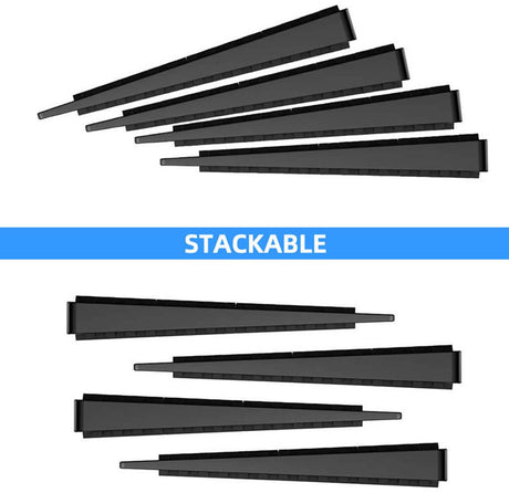 Furniture wedges - 35 pieces - Leveling wedges - Leveling pad Base leg - Furniture coaster - Furniture feet - Wedge set - Leveling wedge - Black - 5*3*0.5 cm - Plastic