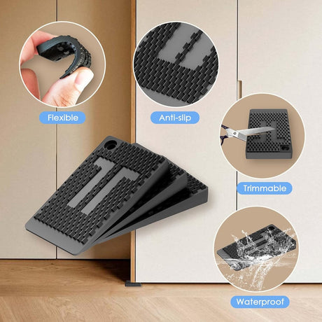Furniture wedges - 35 pieces - Leveling wedges - Leveling pad Base leg - Furniture coaster - Furniture feet - Wedge set - Leveling wedge - Black - 5*3*0.5 cm - Plastic