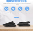 Furniture wedges - 35 pieces - Leveling wedges - Leveling pad Base leg - Furniture coaster - Furniture feet - Wedge set - Leveling wedge - Black - 5*3*0.5 cm - Plastic