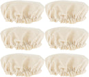 Fermentation Cloth - Pack of 6 - Fabric Covers for Sourdough - Canvas - Fabric Lids - Dust Cover - Sourdough Fermentation Jars - Reusable - Cover for Proving Basket - Basket Covers - Washable - For Bread Baking - 10cm - Beige