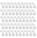 50 Pieces - Coat Hook - Hanger Connector Hooks - Coat Hook - Hanging Hooks - White - Hanger Extension Clips - Plastic - for Outfit Cascading Hanger Hooks - Space-Saving Organizer