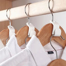 50 Pieces - Coat Hook - Hanger Connector Hooks - Coat Hook - Hanging Hooks - White - Hanger Extension Clips - Plastic - for Outfit Cascading Hanger Hooks - Space-Saving Organizer