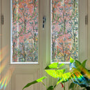 Window film - 40 x 100cm - Sun protection & insulating - Static - Static self-adhesive adhesive film - Decorative film - Stained glass - Green vines - PVC