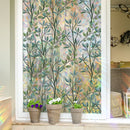 Window film - 40 x 100cm - Sun protection & insulating - Static - Static self-adhesive adhesive film - Decorative film - Stained glass - Green vines - PVC