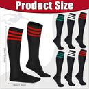 3 pairs - Socks - Striped socks - Tubular socks - Sports socks - Long socks for women - Knee socks - Women's knee socks - Warm - Simple - 3 colors - Polyester - 35*19cm