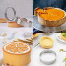 Cake ring - 6 pieces - Ø 8 cm*2 cm*0.8 mm - Stainless steel - Cake tin - Cake mould - Mousse cake mould - For baking muffins, cakes, cookies