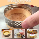 Cake ring - 6 pieces - Ø 8 cm*2 cm*0.8 mm - Stainless steel - Cake tin - Cake mould - Mousse cake mould - For baking muffins, cakes, cookies