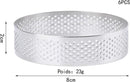 Cake ring - 6 pieces - Ø 8 cm*2 cm*0.8 mm - Stainless steel - Cake tin - Cake mould - Mousse cake mould - For baking muffins, cakes, cookies