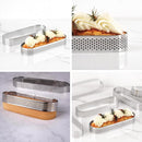 Cake ring - 6 pieces - 0.8mm*13X4.5cm - Stainless steel - Cake tin - Cake tin - Mousse cake tin - Baking tin - For baking muffins, cakes, cookies