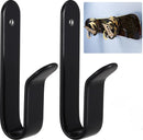 2 pieces - snowboard wall mount - skateboard wall mount - with screws - skateboard, wall mounting, display rack for skateboards, surfboards or longboards - storage hooks - black - stainless steel - hanging - 10*2*3.3cm