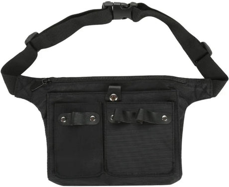 Hairdresser's Bag - Hairdresser's Belt Bag - Hairdresser's Scissor Bag - Canvas - 34*18 cm - For combs, clips - Black