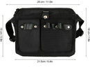 Hairdresser's Bag - Hairdresser's Belt Bag - Hairdresser's Scissor Bag - Canvas - 34*18 cm - For combs, clips - Black