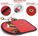 RFID Anti-theft Car Key - 2 pieces - Protective cover - Car key - Anti-theft - With hook - Car key bag - Key bag - Security - Black/Red