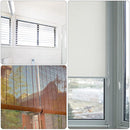 Roller Blind System with Wall Brackets - 25 mm - Roller Blind Fittings - Plastic - With 3M Bead Chain - Replacement Repair Kit for Roller Blinds - Curtain Parts - White - Suitable for Window Blinds
