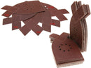 50 pieces - sandpaper - P40/60/80/100/120 grit - grit sandpaper for multi-sander - For wood and metal - 205*175*105MM (205mm at the tip of the ear) - self-adhesive - hook and loop - 8-hole sanding pads - sanders