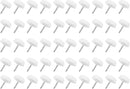 50 pieces - Chair leg protectors - Floor gliders - Floor protector - Chair leg protectors - Furniture gliders - with nail - 20mm - for table chair legs - white - plastic - Round - Floor and furniture protection - Chair parts - Anti-scratch