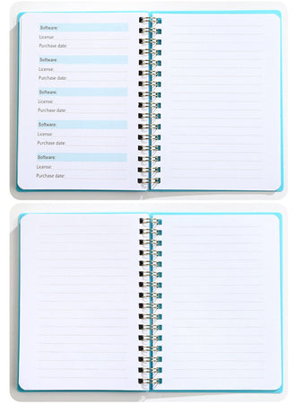 Password Book - Password Booklet - Password Booklet with Alphabet - Password Organizer - Password Notebook - A6 - Blue