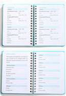 Password Book - Password Booklet - Password Booklet with Alphabet - Password Organizer - Password Notebook - A6 - Blue