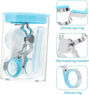 Contact Lens Wearing Aids - Eyelid Wear Aid - Lens Suction Cup - Contact Lens Holder - Contact Lens Eyelid Tensioner - Lens Suction Cup - Contact Lens Holder - Silicone Soft - Blue