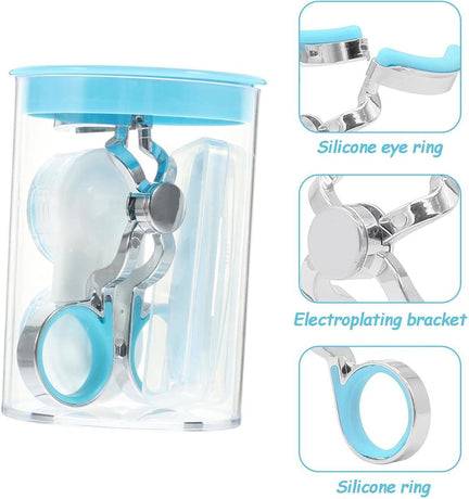 Contact Lens Wearing Aids - Eyelid Wear Aid - Lens Suction Cup - Contact Lens Holder - Contact Lens Eyelid Tensioner - Lens Suction Cup - Contact Lens Holder - Silicone Soft - Blue