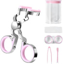 Contact Lens Wearing Aids - Eyelid Wear Aid - Contact Lens Inserter Remover - Contact Lens Eyelid Stretcher - Contact Lens Lens Aid - Lens Suction Cup - Contact Lens Holder - Silicone Soft - Pink