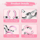 Contact Lens Wearing Aids - Eyelid Wear Aid - Contact Lens Inserter Remover - Contact Lens Eyelid Stretcher - Contact Lens Lens Aid - Lens Suction Cup - Contact Lens Holder - Silicone Soft - Pink