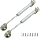 2 pieces - Gas spring for flap - Softclose Door fitting - 100N - steel - Telescopic cabinet door gas spring - Hydraulic support - Door lift damper for cabinet door or flap - Furniture mounting parts