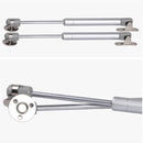 2 pieces - Gas Spring - Softclose Door Fitting - 120N - Zinc Alloy - Silver - Telescopic Cabinet Door Gas Spring - Hydraulic Support - Door Lift Damper for Cabinet Door or Flap
