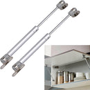 2 pieces - Gas Spring - Softclose Door Fitting - 120N - Zinc Alloy - Silver - Telescopic Cabinet Door Gas Spring - Hydraulic Support - Door Lift Damper for Cabinet Door or Flap