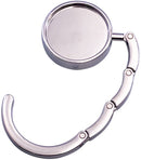 3 pieces - Bag hook - Hook for bags and backpacks - Bag hanger - Bag hooks - Bag hooks - Bag hook - Bag hook table - Bag hanger on the table - Silver - Foldable - Zinc alloy - 9.3 * 4.9 cm - for handbag, school bag, headphones, etc.