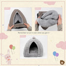 Rabbit hutch - Gray - 1 piece - 34*34*36cm - For rabbit guinea pig ferret - Rabbit hutches - For indoor use - Rodent cage - Rodent house