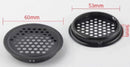 pieces - air grilles - ventilation grille cover - ventilation grille - ventilation holes - 53mm - black - round - stainless steel - for kitchen, bathroom, wardrobe, cupboard