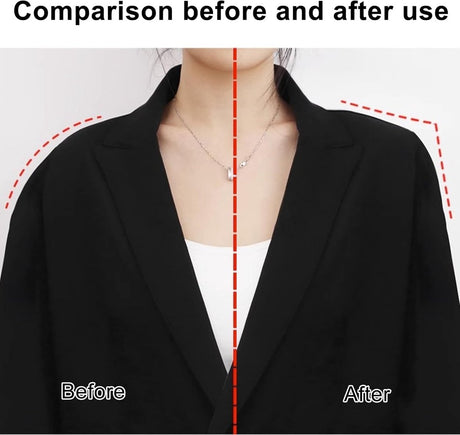 2 Pairs - Shoulder - 16*9*1.5cm - Black and White - Shoulder Pads - Shoulder Pads - Foam Padded - Shoulder Pads - Velcro - Soft Foam Padded - Reusable - For Blazer Clothing Crafts