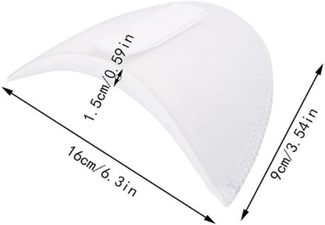 2 Pairs - Shoulder - 16*9*1.5cm - Black and White - Shoulder Pads - Shoulder Pads - Foam Padded - Shoulder Pads - Velcro - Soft Foam Padded - Reusable - For Blazer Clothing Crafts
