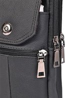 Belt Bag - with Shoulder Strap - Standing Belt Bag - Leather - Men - Belt Bag - Neck Bag - Belt Pouch - Men's Phone Bag - Men's Shoulder Bag - Gift - 19*10*4cm - Shoulder Bag - Wallet - Cell Phone Pouch - Bag