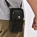Belt Bag - with Shoulder Strap - Standing Belt Bag - Leather - Men - Belt Bag - Neck Bag - Belt Pouch - Men's Phone Bag - Men's Shoulder Bag - Gift - 19*10*4cm - Shoulder Bag - Wallet - Cell Phone Pouch - Bag