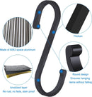 12 pieces - Hanging hooks - S hooks - 85mm - Metal - for hanging pots and pans, plants, coffee cups, clothes - black - for towels in the kitchen, bedroom, bathroom, office and garden
